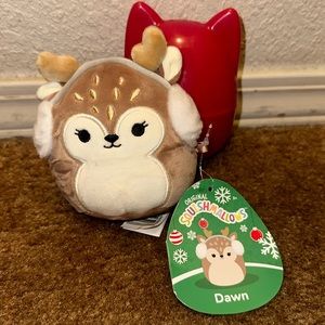 Squishmallow Dawn the Deer 3.5” Christmas NWT